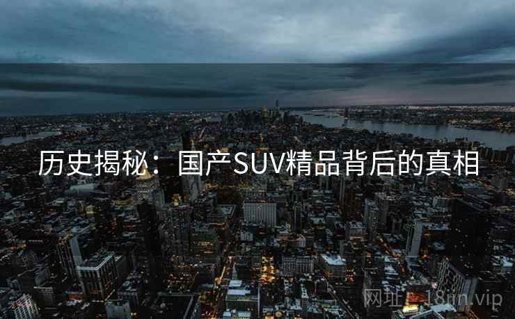 历史揭秘：国产SUV精品背后的真相  第1张